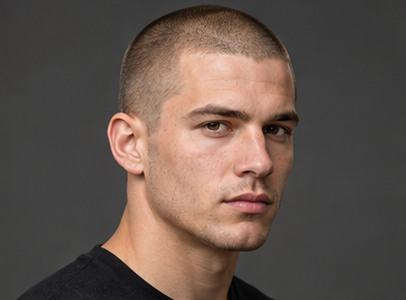 Buzz cut – stílusillusztráció