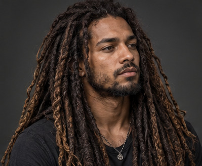 Rasztás haj / Dreadlock – stílusillusztráció